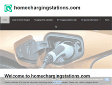 Tablet Screenshot of homechargingstations.com